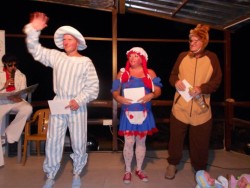 Andy pandy   Looby loo & teddy with the triplets.JPG